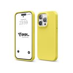 iPhone Kılıf İnce Sıvı Silikon 3 Katmanlı Tam Kaplamalı Yumuşak Jel Kauçuk Kılıf Kapak (Sarı (26), iPhone 15 Pro)