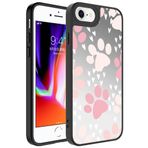 iPhone SE 2022 İle Uyumlu Kılıf Aynalı Desenli Kamera Korumalı Parlak Mirror Kapak 26774 Pati