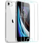 iPhone Se 2022 Şeffaf Kılıf + Cam Ekran Koruyucu Seti (1 CAM 1 KILIF)