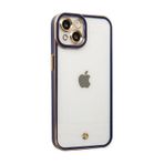 İphone Uyumlu 14 Plus Kılıf Liva Lens Silikon - Mavi