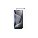 Iphone Uyumlu 15 Pro Max 3d Rika Thtterli Cam Ekran Koruyucu-siyah