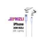 İphone Uyumlu Hızlı Şarj Kablosu 20W 3.4A Usb Apple İphone Hızlı Şarj Kablosu