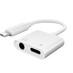 iPhone uyumlu to 3.5 mm Jack Kulaklık ve Şarj Dönüştürücü Aynı Anda Kulaklıktan Müzik Dinleyin ve de Şarj Edin Çift Çıkışlı Adaptör Yüksek Hızlı Şarj ve Ses Aktarımı iPhone 7/8/10/11/12/13/14 için