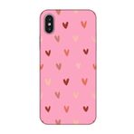 iPhone X Kalp Desen Pembe Telefon Kılıfı, consrainnn83787467