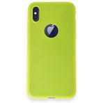 İphone X Kılıf First Silikon - Parlak Sarı