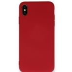 iPhone X Kılıf Nano içi Kadife Silikon - Kırmızı