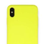 iPhone X Kılıf Nano içi Kadife Silikon - Sarı