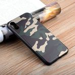 İphone X Xs Kamuflaj Darbe Emici Silikon Kılıf-(5775)