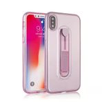 İphone X Xs Selfie Yüzüklü Şeffaf Silikon Kılıf-(5775)
