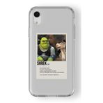 iPhone XR ile Uyumlu Shrek Poster Tasarım Baskılı Şeffaf Kılıf