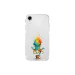 iPhone XR ile uyumlu Splash ahtapot tasarımlı şeffaf silikon kılıf