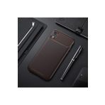 iPhone XR Kılıf Negro Karbon Görünümlü Silikon Kapak + Ekran Koruma 5238