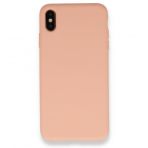 iPhone XS Kılıf Nano içi Kadife Silikon - Pembe