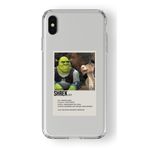 iPhone Xs Max ile Uyumlu Shrek Poster Tasarım Baskılı Şeffaf Kılıf