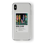 Iphone Xs Max ile Uyumlu Winx Club Minimalist Poster Tasarım Baskılı Şeffaf Kılıf
