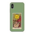 iPhone XS The Sun Tarot Yeşil Telefon Kılıfı, consrainnn83786155