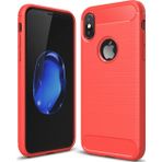 İphone Xxs Dark Ultra Koruma Karbon Fiber Silikon Kılıf-(5775)
