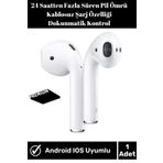 İphone6/7/8/X/11 Uyumlu 2.nesil A Kalite Beyaz Bluetooth Kablosuz Kulaklık