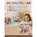 İpli Pilli Işıklı, Müzikli Ve Hareketli Sevimli Dans Eden Tavşan Oyuncak Hayvan Figürü