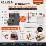 İplixa Iplixa Typeak Dikiş Makinesi Seti – 145 Desenli Elektronik Düz Dikiş Makinesi (CY-TYPM-480) + 3-4 Iplik Overlok Makinesi (CY-TYPM-453)