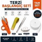 İplixa Terzi Başlangıç Seti Pratik İplik Kesme Makası Mezura Cımbız Mıknatıs G20