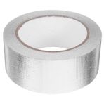iplusmile 1 Rulo Alüminyum Bant Ağır Fiber Cam Alüminyum Folyo Bandı Yüksek ısı Bandı ısı Yalıtım Malzemesi Yüksek Sıcaklık Folyo Bant Yangına Dayanıklı Izolasyon Gümüş Cam Elyafı