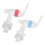 iplusmile 2 Adet Dikey Su Yapma Makinesi Buzdolabı Su Düğmesi Şişe Dağıtım Valfi Ofis Su Arıtma Muslukları Sızıntı Geçirmez Içecek Spigot Musluk Değiştirmeleri Içecek Akıtma Musluğu Plastik