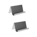 iplusmile 2 Adet Kartvizitlik Metal Cüzdanlar Iş Cüzdanı Profesyonel Pu Deri Çanta Çelik Cüzdan Çok Amaçlı Cüzdan Çoklu Durum Işletme Adı Sahibi Müdür Masaüstü Ofis Paslanmaz Çelik