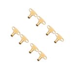 iplusmile 2 Takım Radyatör Duvar -mount Braketler Yaylı Yan Koltuk Sıkıştırılabilir Hava Tahliye Anahtarı Isıtma Sistemi Aracı Kanama ısıtıcı Anahtarı Saf Bakır Golden 2 Adet * 2