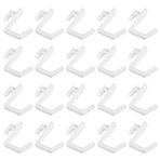 iplusmile 20 Adet Ilişki Kurmak Kancalar Delikli Pano j Kancası Hasır Plaj Çantası Duvarlar Için Mandal Panoları Delikli Pano Kutuları Pegboard Garaj 4x8 Beyaz Giysi Dolabı Plastik Çıtalar