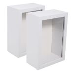 iplusmile 2pcs Ahşap Kutu Çerçeve Ahşap Derin Kutu Fotoğraflar Için Düzenli Çiçekler Duvar İçin Resim Çerçeveleri