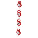 iplusmile 4 Adet taşınabilir el terazisi mini seyahat için sıkıştırma çantaları valiz de yolculuk valizler için bagaj terazileri hassas terazi balık tartısı küçük asılı terazi ütü kırmızı
