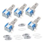 iplusmile 5 Adet Çok Hızlı Döner Anahtar Döner Kodlayıcı Güvenilir Metal Kodlayıcı Dayanıklılığı Potansiyometre Mini Dijital Dijital Potansiyometreler Rotary Encoder Tasarrufu Bakır