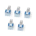 iplusmile 5 Adet Çok Hızlı Döner Anahtar Enkoder Dijital Küçük Yedek Kodlayıcı Mini Metal Kodlayıcı Potansiyometre Dijital Mini Rotary Encoder Tasarrufu Metal Döner Bakır