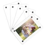 iplusmile 5 Adet Manyetik akrilik fotoğraf çerçevesi manyetik buzdolabı çerçeveleri buzdolabı için resim mıknatısları manyetik ekran çerçevesi fotoğraf tutucu Transparent