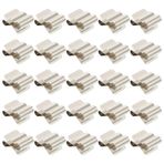 iplusmile 50 Parça Fotovoltaik Kablo Kelepçesi Kablo Klipsi Güneş Paneli Pv Kablo Klipsi Güneş Paneli Tel Kelepçeleri Römork Çerçevesi Küçük Römork Akü 301 Paslanmaz Çelik Metal Çift ​​çizgi