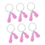 iplusmile 6 Adet Boks Eldiveni Kolye Boks Eldiveni Asılı Mini Kolye Anahtarlık Spor Partisi Iyilik Anahtar Yüzük Kolye Spor Anahtarlık Çekicilik Takım Anahtarlık Pembe Çinko Alaşım