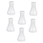 iplusmile 6 Adet Plastik Erlenmeyer Şişesi Beher Şişesi Bardak Iyilik Laboratuvar Emzik Çıkartmalar Huni Dereceli Silindir Erlenmeyer Şişeleri Sıvı Ölçüm Kapları Dökün Tüpler Etiket