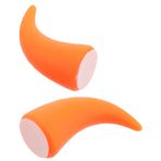iplusmile Araba Kaskı Dekorasyonu Pano Dekorasyonu Otomotiv Malzemeleri Direksiyon Kılıfı Şekillendirici Çıkartmalar 3d Çıkartmalar Delik Takı Kaymaz Direksiyon Kılıfı Boyun Alma Pvc Orange
