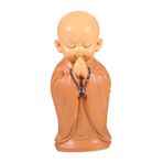 iplusmile Zen Monk Gösterge Paneli Dekoru: Araba İç Mekan Minyatür Feng Shui Buda Heykelciği Manevi Araba Aksesuarları Reçine El Sanatları İçin Küçük Rahip Süs Heykeli