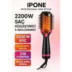 Ipone 2200 W Ultra Hava Üflemeli Saç Şekillendirici Düzleştirici Fön Tarak Saç Kurutma