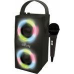 Ipparty Hoparlör - Taşınabilir Bluetooth Mikrofon Hoparlörü, Karaoke, Işık Efektleri, Kablosuz, Usb, Sd Kart, Şarj Edilebilir Pil, Siyah, BTP180BKZ, Tek Boyut - Option-1