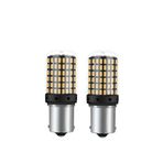 iq elektronik P21w 1156 Ba15s 144 Ledli Ultra Güçlü Turuncu Işık 93 Tek Duy Led Led Sinyal Ampülü (2 Adet)