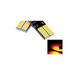 iq elektronik Turuncu T10 Dipsiz Led Canbuslu W5W 24 Ledli Turuncu Park Plaka Tavan Aydınlatması 2 Adet