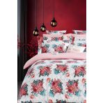İQON Lastikli Çarşaflı Nevresim Takımı Tek Kişilik ELEGANT ROSE