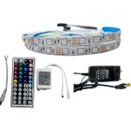 Ir Kumandalı Rgb Şerit LED Set 5050 Ledli 3çipli 5metre IP20 - 5 m