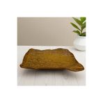 İREA PORSELEN Wood 25 cm Porselen Dikdörtgen Gondol Kayık Tabak Sushi Tabağı