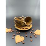 Irear Laterre 4 Parça 2 Kişilik Espresso Fincanı - 1 Adet - 001-Renkli