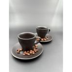 Irear Porcelain 4 Parça 2 Kişilik Siyah Renk Espresso Fincanı - 1 Adet