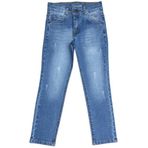 İREM ÇOCUK GİYİM Erkek Çocuk Yırtık Eskitme Desenli Kot Pantolon İ,Mavi 16 Yaş IRM173435766046